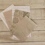 Vintage-style handmade paper